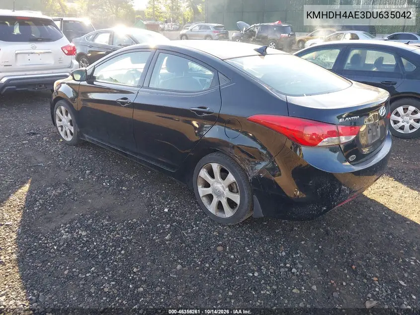 2013 HYUNDAI ELANTRA VIN KMHDH4AE3DU635042 — фото 3