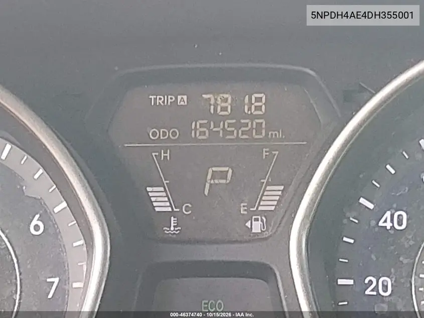 2013 HYUNDAI ELANTRA VIN 5NPDH4AE4DH355001 — фото 15