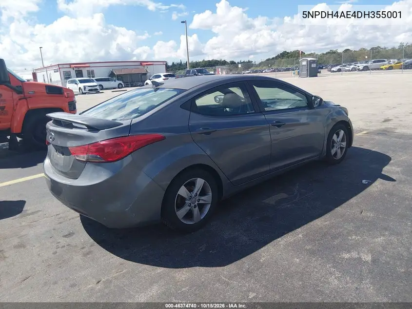 2013 HYUNDAI ELANTRA VIN 5NPDH4AE4DH355001 — фото 4