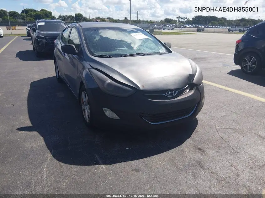 2013 HYUNDAI ELANTRA VIN 5NPDH4AE4DH355001 — фото 6