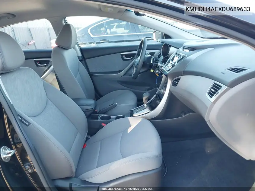 2013 HYUNDAI ELANTRA VIN KMHDH4AEXDU689633 — фото 5