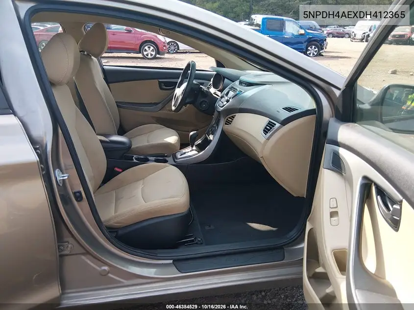 2013 HYUNDAI ELANTRA VIN 5NPDH4AEXDH412365 — фото 5