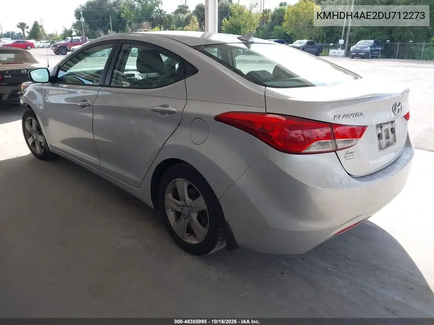 2013 HYUNDAI ELANTRA VIN KMHDH4AE2DU712273 — фото 3