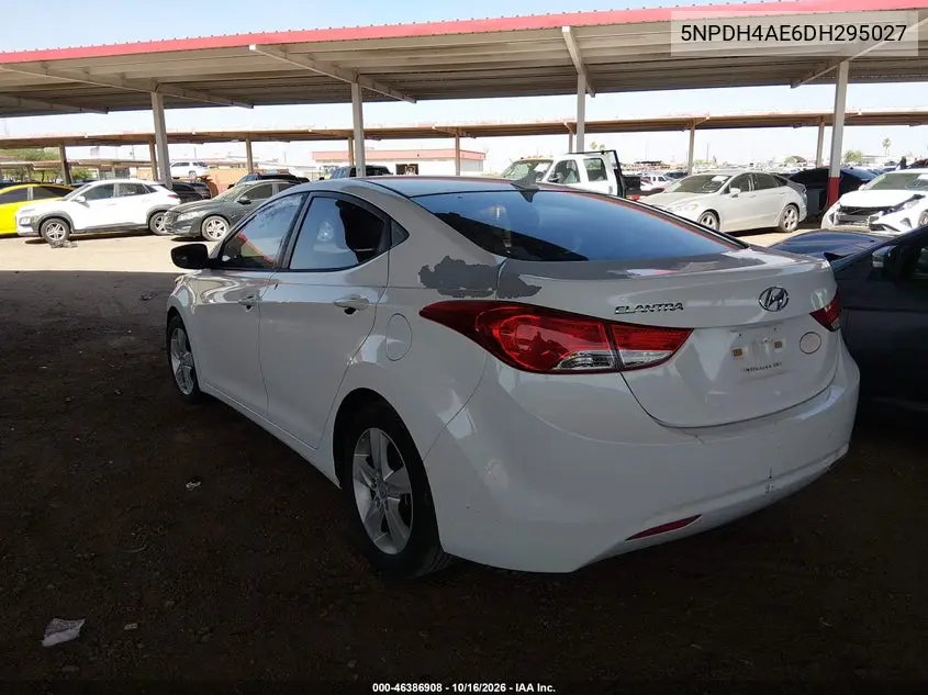 2013 HYUNDAI ELANTRA VIN 5NPDH4AE6DH295027 — фото 3