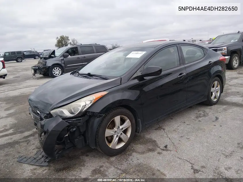 2013 HYUNDAI ELANTRA VIN 5NPDH4AE4DH282650 — фото 2