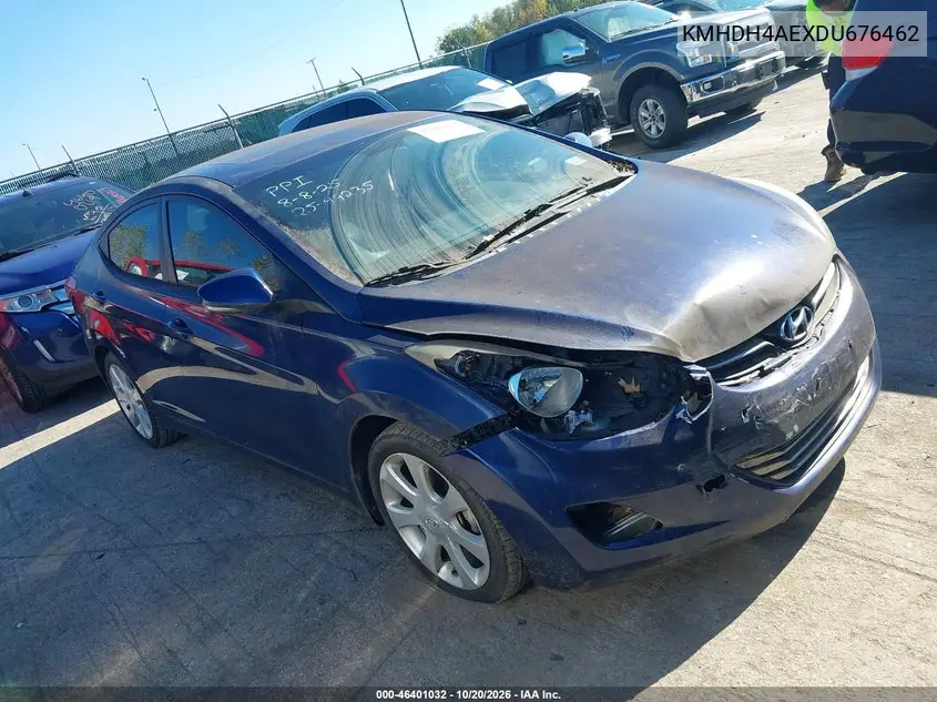 HYUNDAI ELANTRA 2013, VIN KMHDH4AEXDU676462
