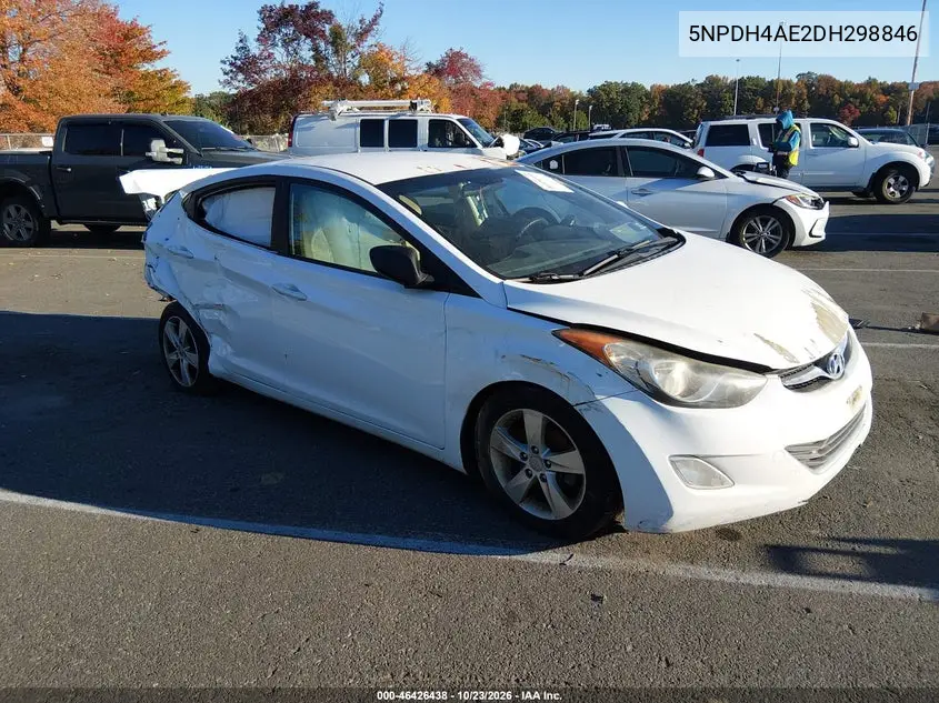 HYUNDAI ELANTRA 2013, VIN 5NPDH4AE2DH298846