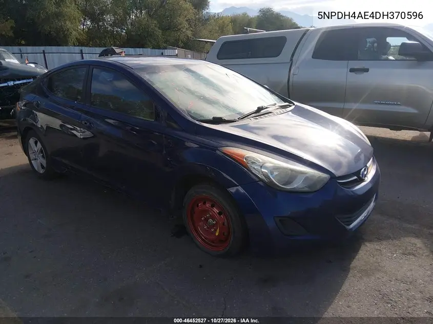 HYUNDAI ELANTRA 2013, VIN 5NPDH4AE4DH370596