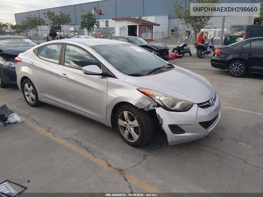 HYUNDAI ELANTRA 2013, VIN 5NPDH4AEXDH298660