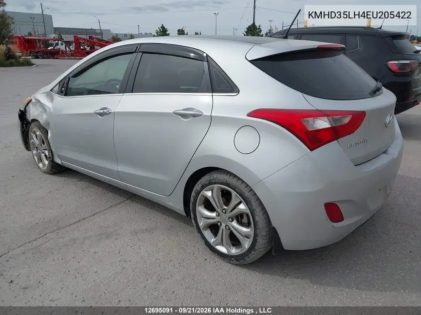 2014 HYUNDAI ELANTRA VIN KMHD35LH4EU205422 — фото 3
