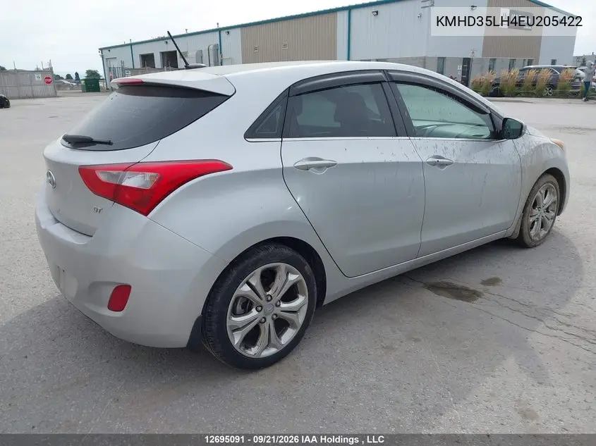 2014 HYUNDAI ELANTRA VIN KMHD35LH4EU205422 — фото 4