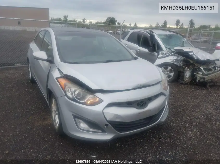 HYUNDAI ELANTRA 2014, VIN KMHD35LH0EU166151