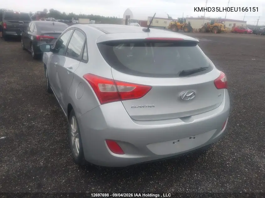 2014 HYUNDAI ELANTRA VIN KMHD35LH0EU166151 — фото 3