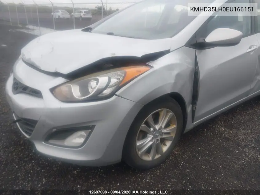 2014 HYUNDAI ELANTRA VIN KMHD35LH0EU166151 — фото 6