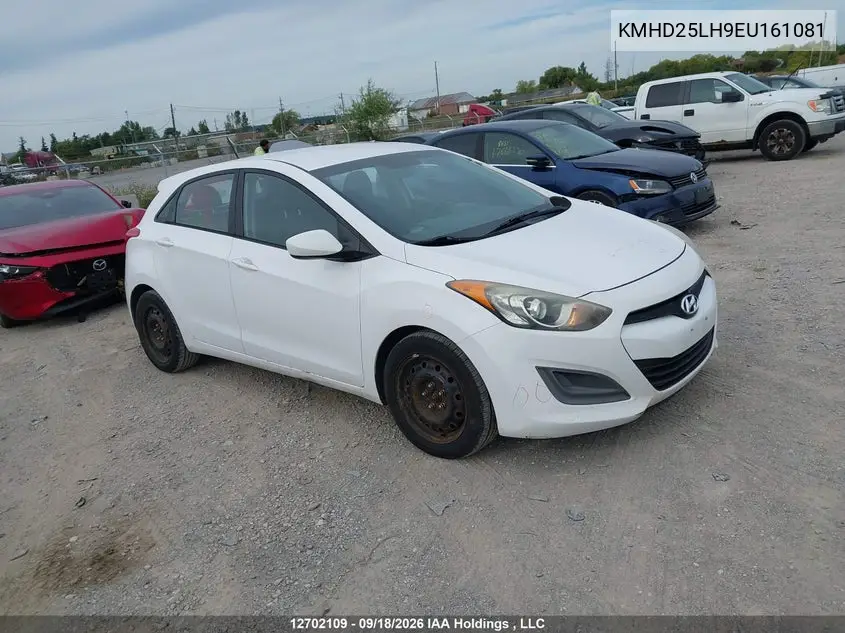 HYUNDAI ELANTRA 2014, VIN KMHD25LH9EU161081