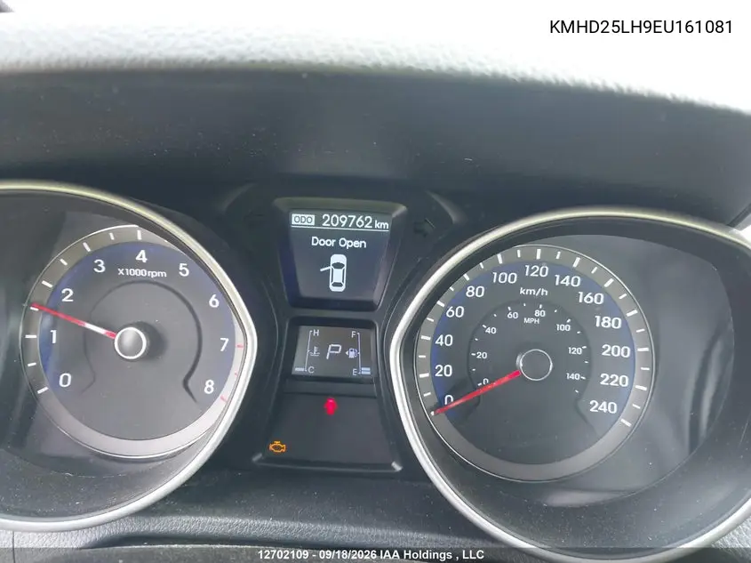 2014 HYUNDAI ELANTRA VIN KMHD25LH9EU161081 — фото 7