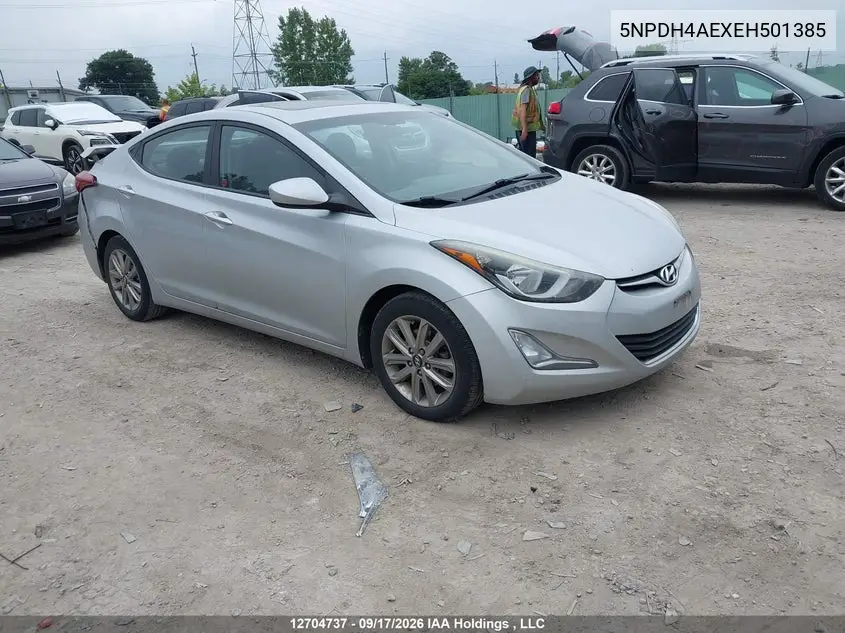 HYUNDAI ELANTRA 2014, VIN 5NPDH4AEXEH501385