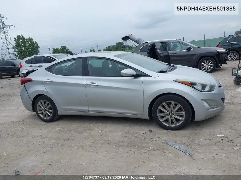 2014 HYUNDAI ELANTRA VIN 5NPDH4AEXEH501385 — фото 12