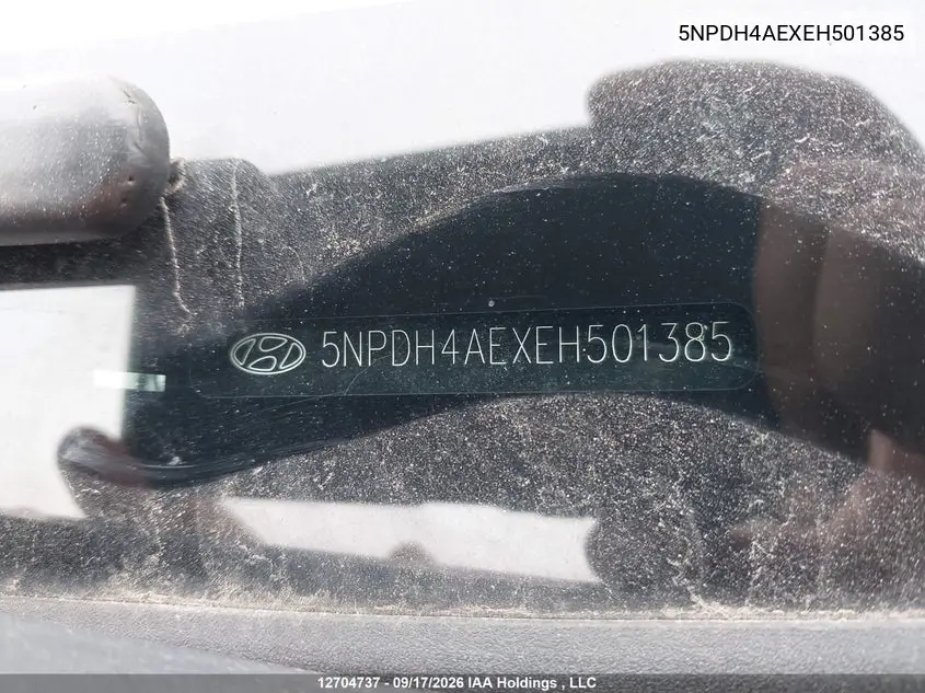 2014 HYUNDAI ELANTRA VIN 5NPDH4AEXEH501385 — фото 16