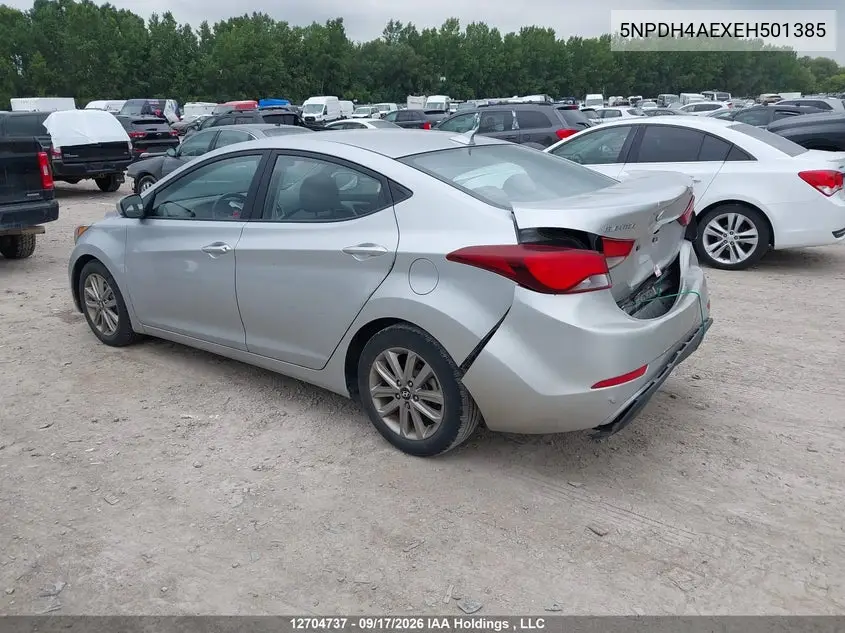 2014 HYUNDAI ELANTRA VIN 5NPDH4AEXEH501385 — фото 3