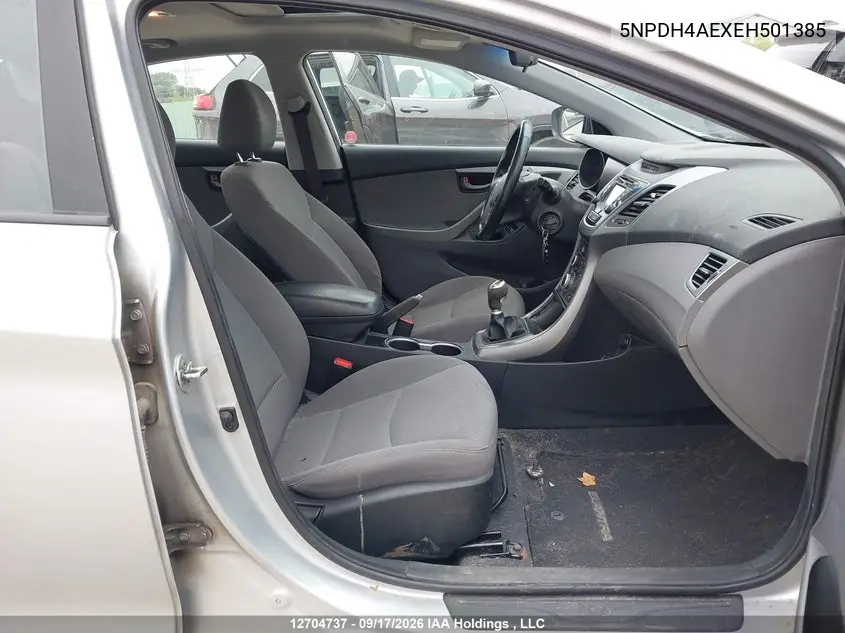 2014 HYUNDAI ELANTRA VIN 5NPDH4AEXEH501385 — фото 5