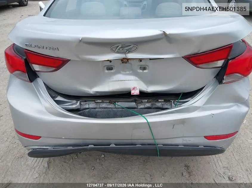 2014 HYUNDAI ELANTRA VIN 5NPDH4AEXEH501385 — фото 6