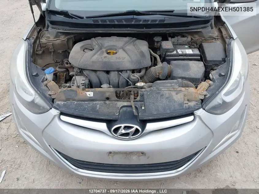2014 HYUNDAI ELANTRA VIN 5NPDH4AEXEH501385 — фото 9