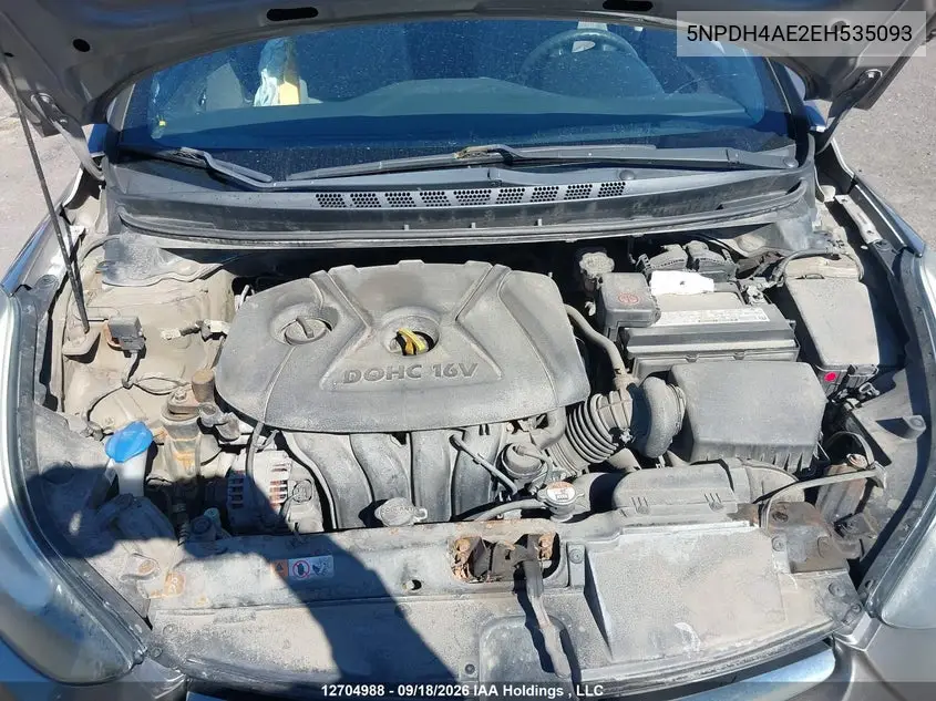 2014 HYUNDAI ELANTRA VIN 5NPDH4AE2EH535093 — фото 10