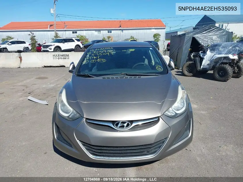 2014 HYUNDAI ELANTRA VIN 5NPDH4AE2EH535093 — фото 12