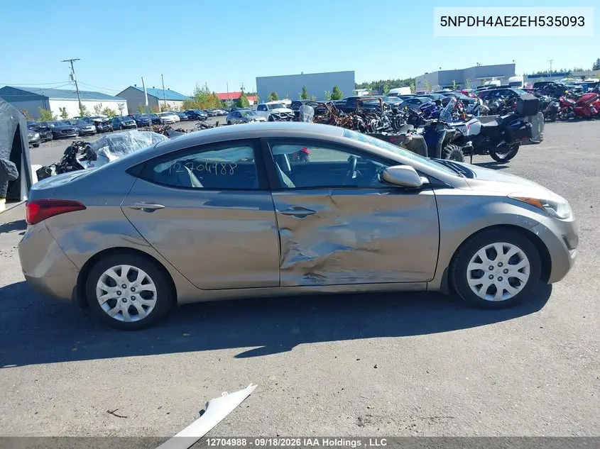 2014 HYUNDAI ELANTRA VIN 5NPDH4AE2EH535093 — фото 13