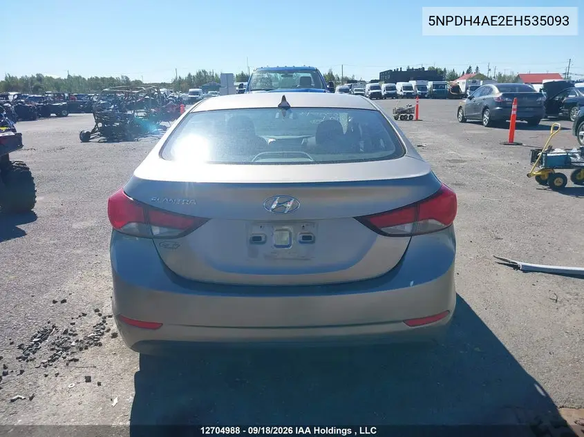 2014 HYUNDAI ELANTRA VIN 5NPDH4AE2EH535093 — фото 16