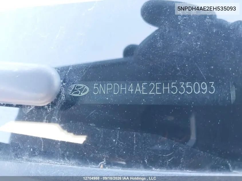 2014 HYUNDAI ELANTRA VIN 5NPDH4AE2EH535093 — фото 19