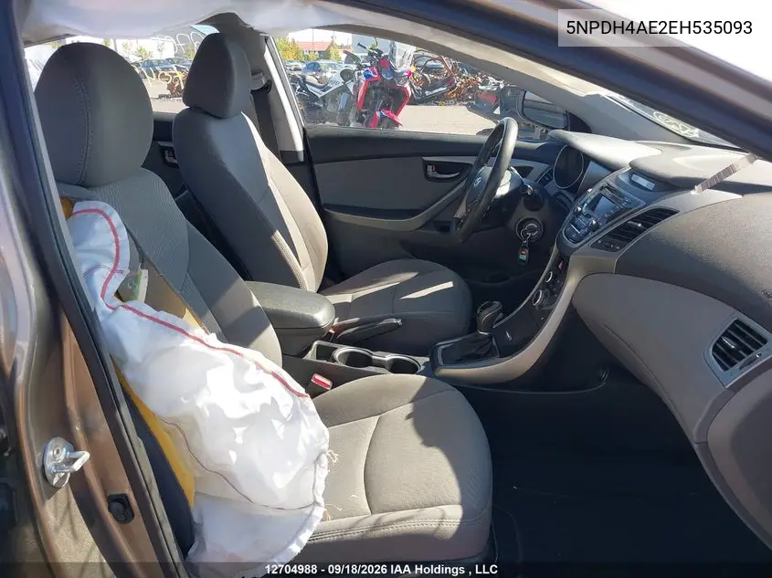 2014 HYUNDAI ELANTRA VIN 5NPDH4AE2EH535093 — фото 5