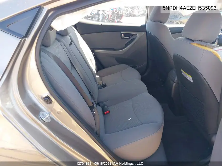 2014 HYUNDAI ELANTRA VIN 5NPDH4AE2EH535093 — фото 8