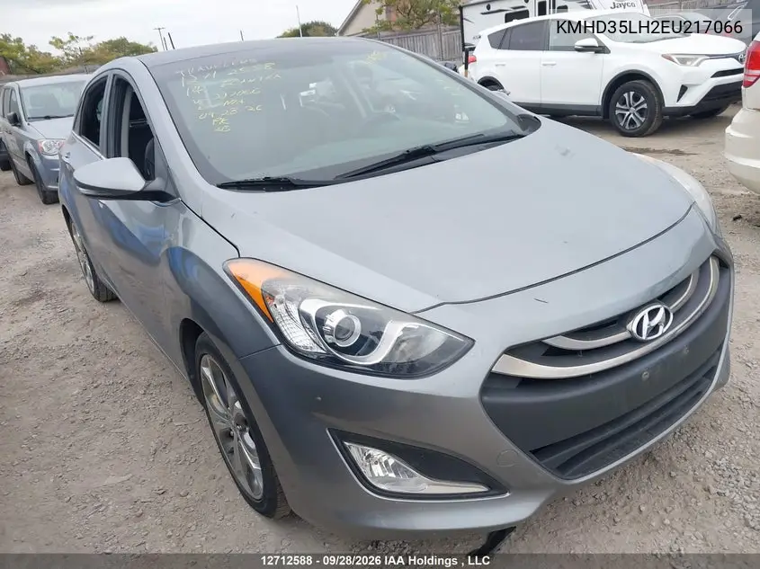 HYUNDAI ELANTRA 2014, VIN KMHD35LH2EU217066