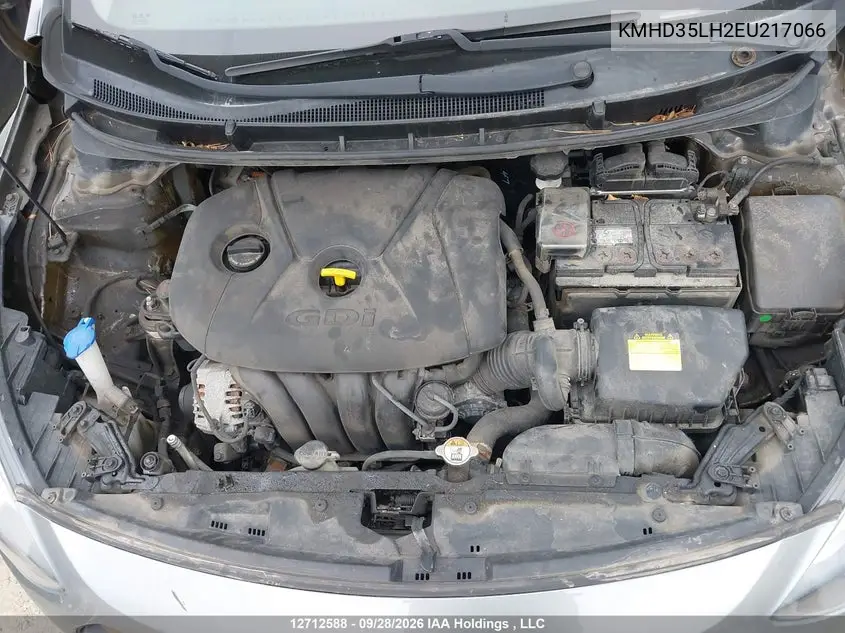2014 HYUNDAI ELANTRA VIN KMHD35LH2EU217066 — фото 10