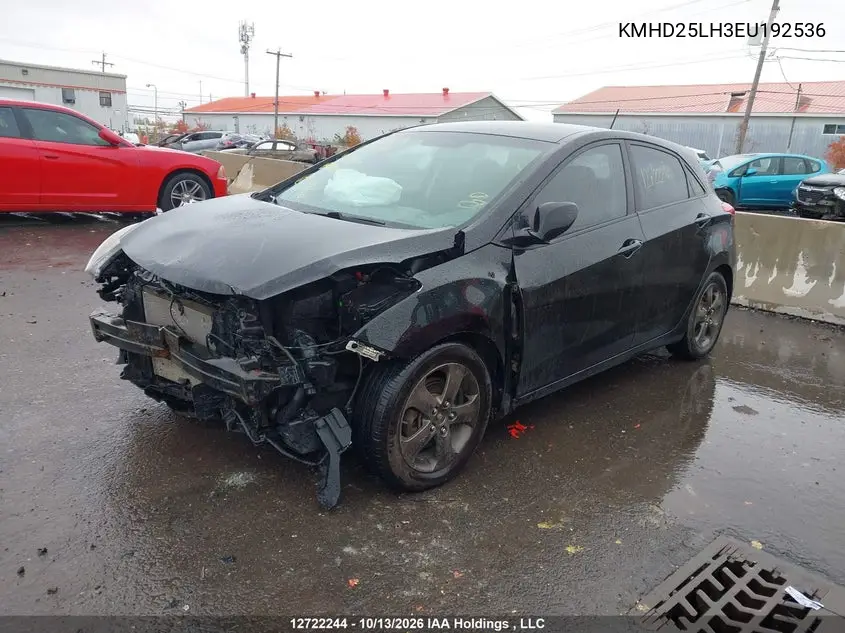 2014 HYUNDAI ELANTRA VIN KMHD25LH3EU192536 — фото 2