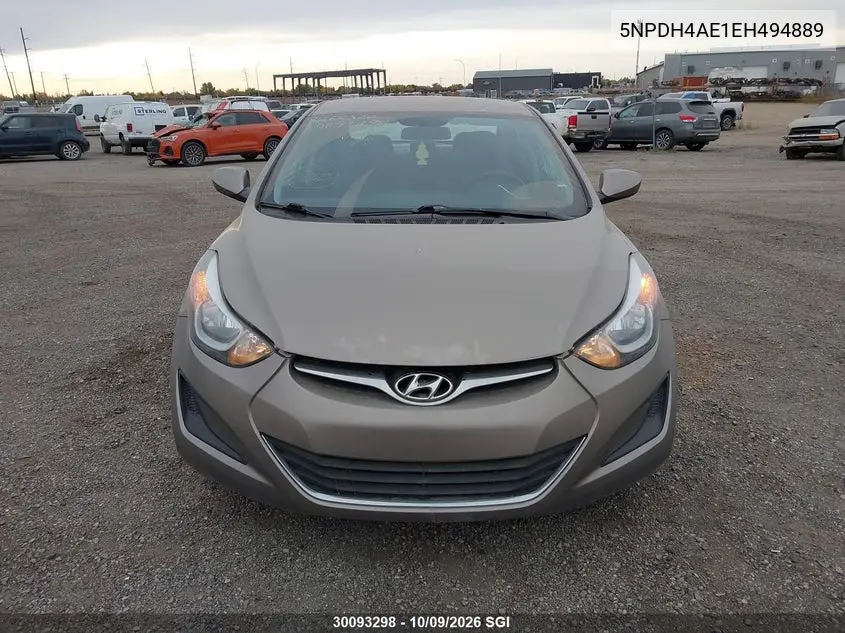 2014 HYUNDAI ELANTRA VIN 5NPDH4AE1EH494889 — фото 12