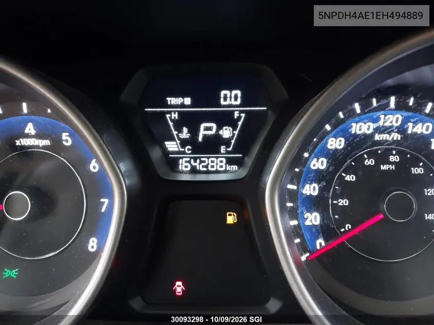 2014 HYUNDAI ELANTRA VIN 5NPDH4AE1EH494889 — фото 15