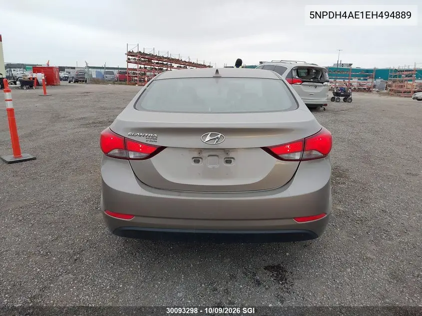2014 HYUNDAI ELANTRA VIN 5NPDH4AE1EH494889 — фото 16