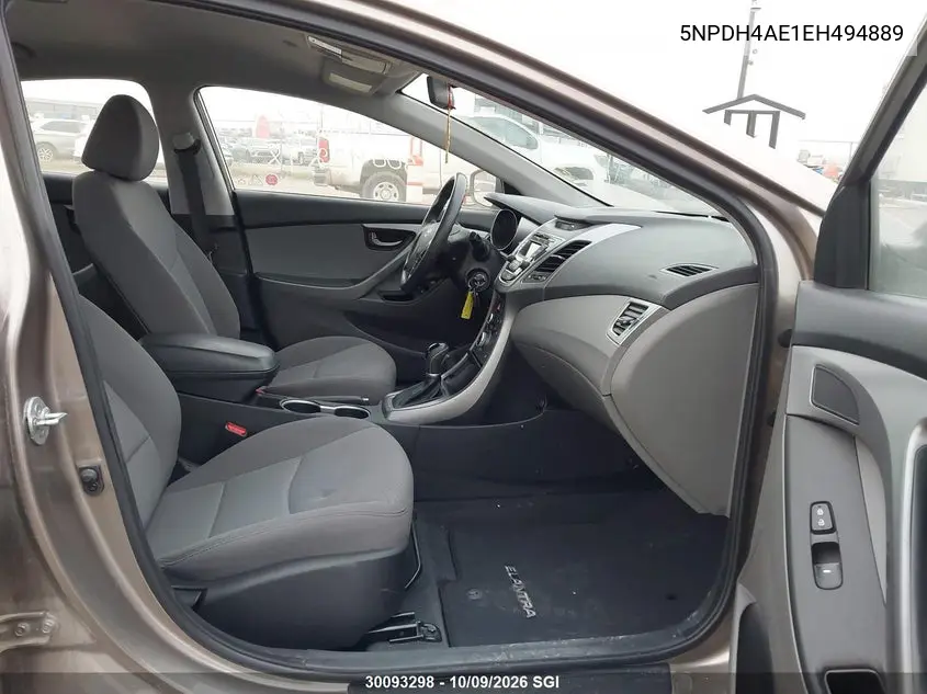 2014 HYUNDAI ELANTRA VIN 5NPDH4AE1EH494889 — фото 5