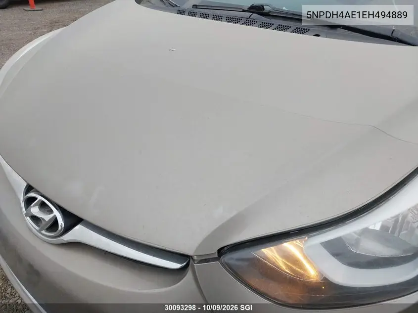 2014 HYUNDAI ELANTRA VIN 5NPDH4AE1EH494889 — фото 6
