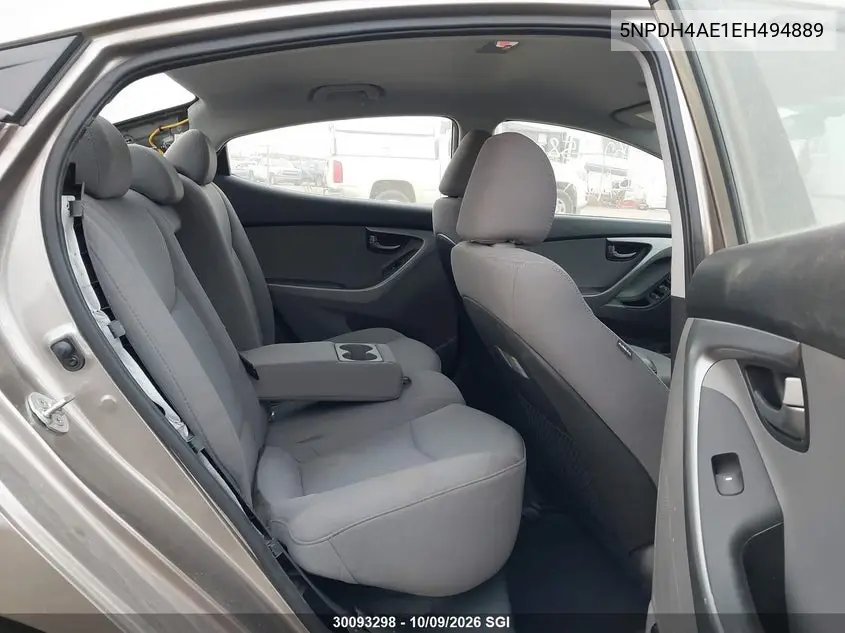 2014 HYUNDAI ELANTRA VIN 5NPDH4AE1EH494889 — фото 8