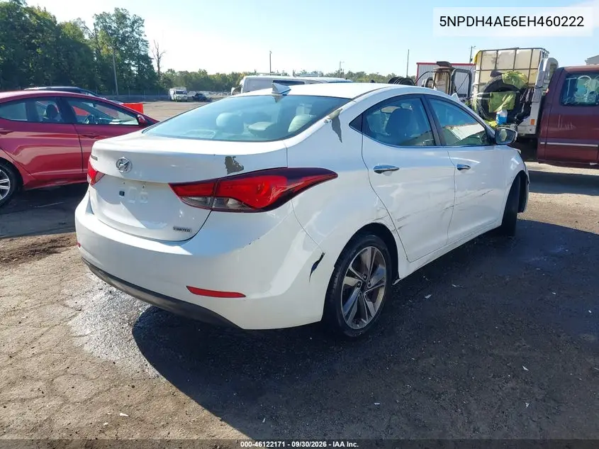 2014 HYUNDAI ELANTRA VIN 5NPDH4AE6EH460222 — фото 4