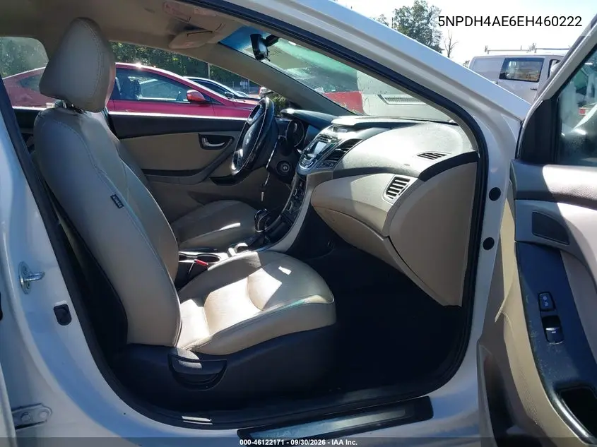 2014 HYUNDAI ELANTRA VIN 5NPDH4AE6EH460222 — фото 5