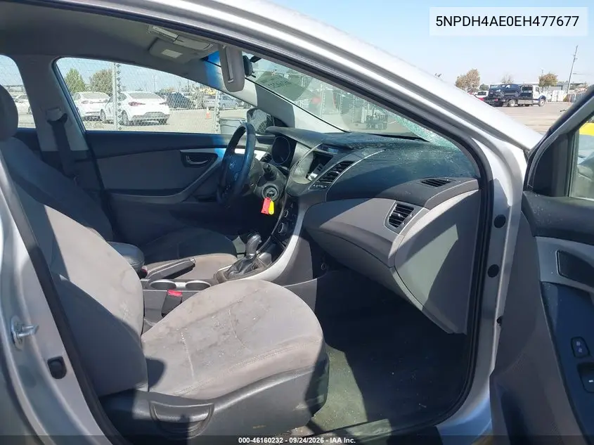 2014 HYUNDAI ELANTRA VIN 5NPDH4AE0EH477677 — фото 5
