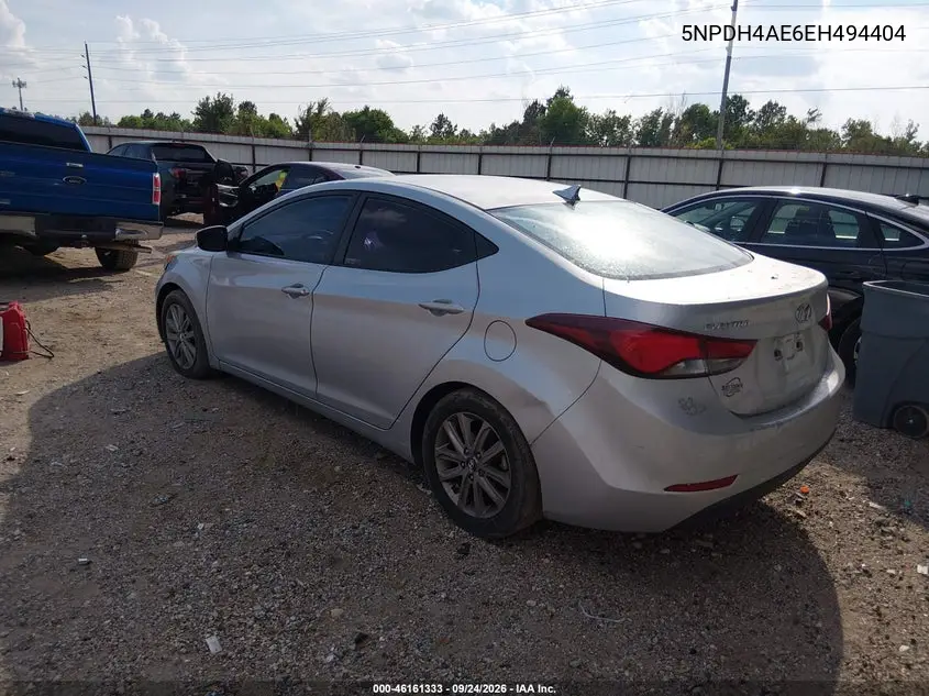 2014 HYUNDAI ELANTRA VIN 5NPDH4AE6EH494404 — фото 3