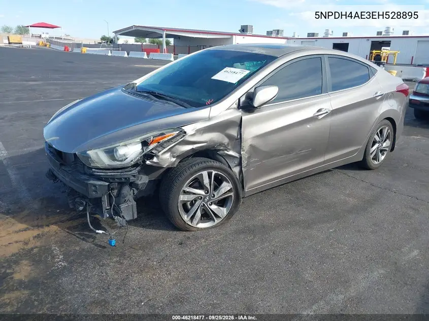 2014 HYUNDAI ELANTRA VIN 5NPDH4AE3EH528895 — фото 2
