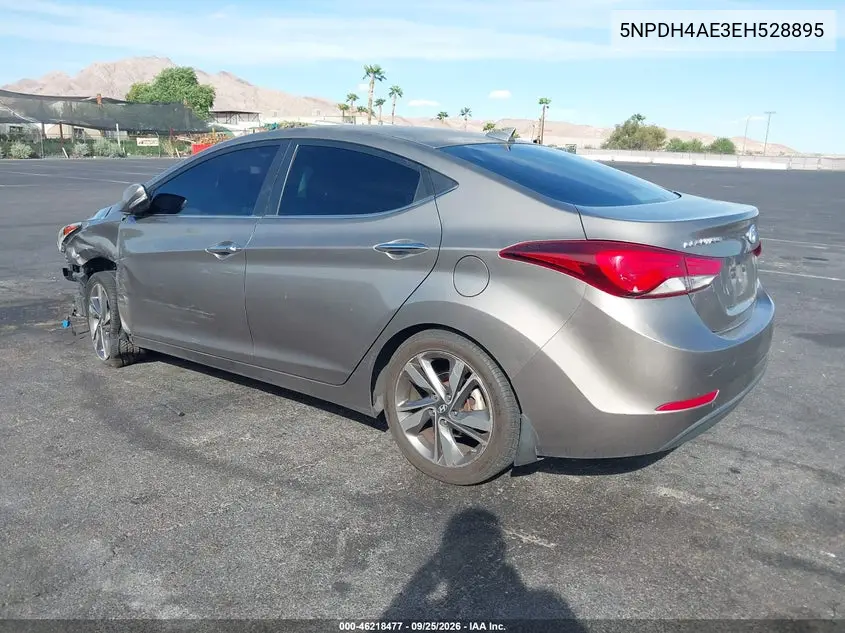 2014 HYUNDAI ELANTRA VIN 5NPDH4AE3EH528895 — фото 3