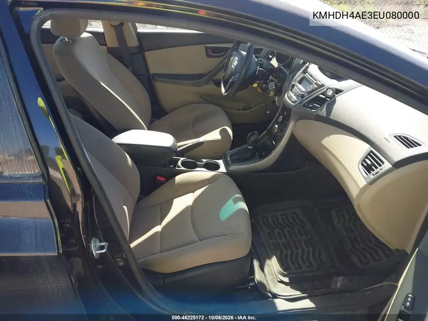 2014 HYUNDAI ELANTRA VIN KMHDH4AE3EU080000 — фото 5